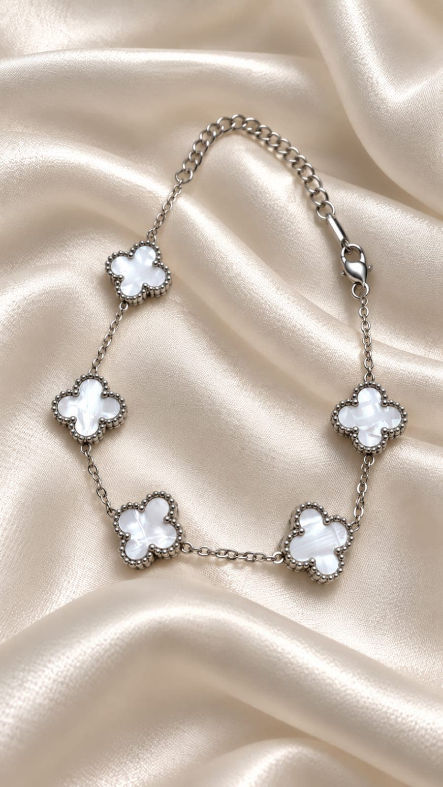 Pulsera Clover Silver